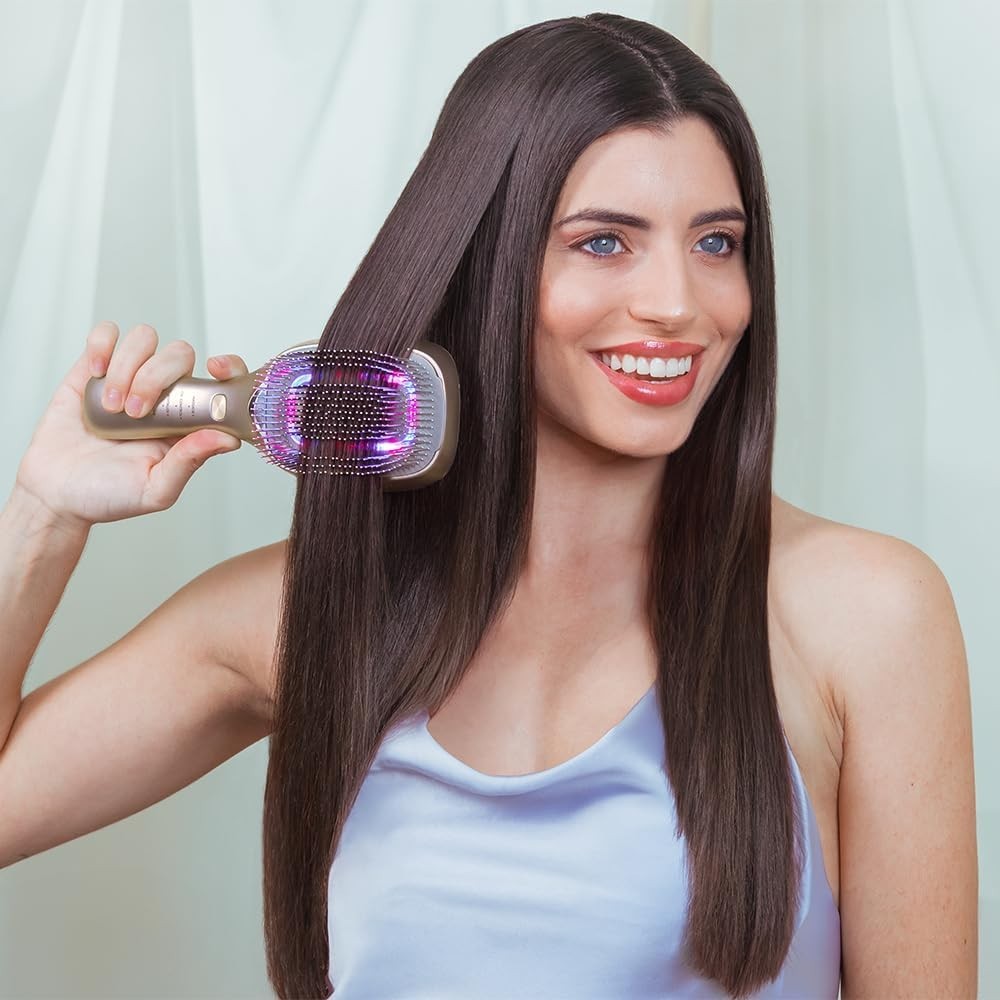Cecotec Spazzola Riparatrice Haircare Revitalize Champagne Con 5 Tecnologie.