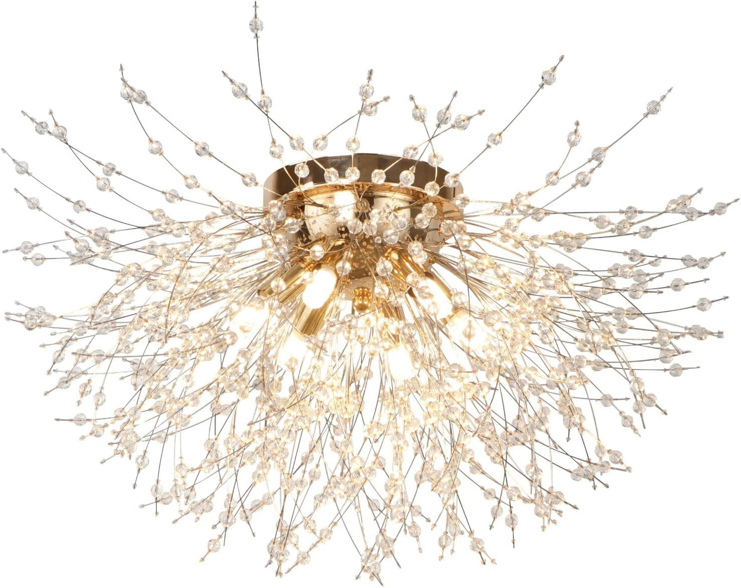 Lampadario Plafoniera Oro Sputnik di Fuochi D'artificio Lampade a Sospensione