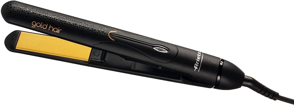 Piastra Ionica per Capelli Gold Hair Rotonda Rivestimento Ceramica Ariete 8143