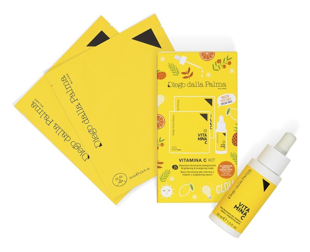 Diego dalla Palma Kit Vitamina C Siero Maschera Illuminante (2pz) 30 ml + 2 x 15