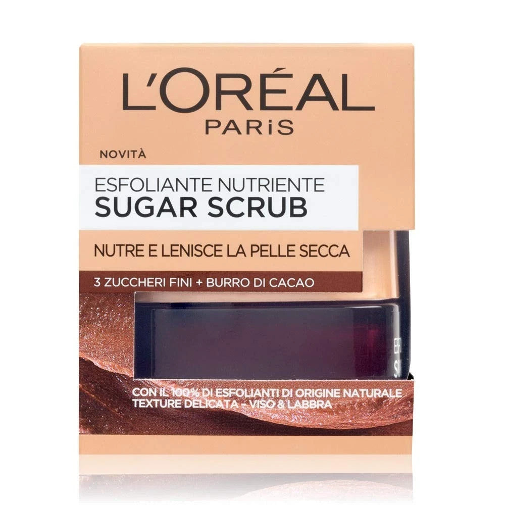 L'Oreal Paris Sugar Scrub Esfoliante Nutriente Viso & Labbra 50 ml