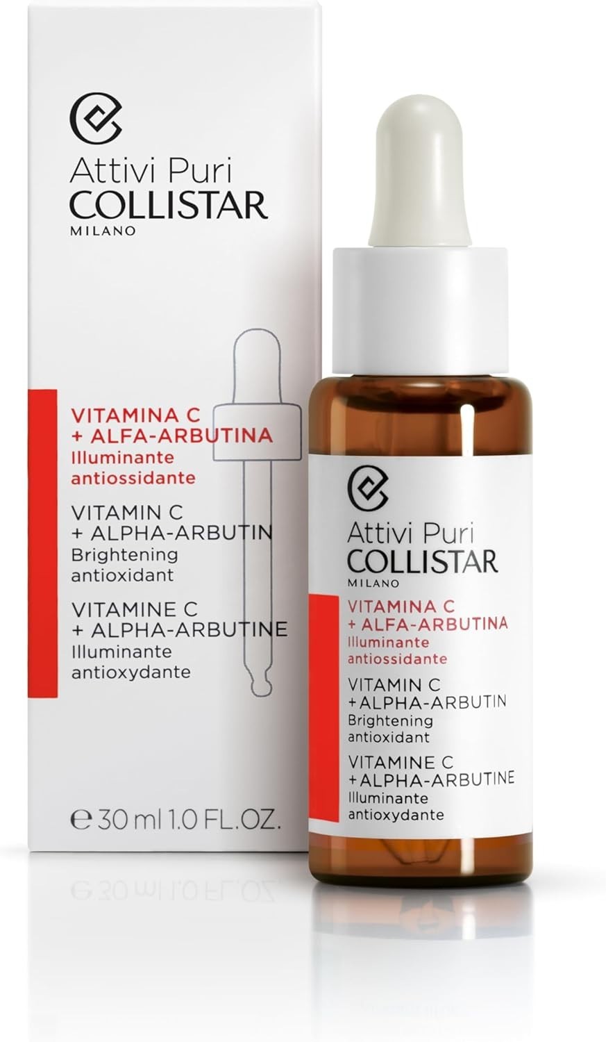 Collistar Attivi Puri Siero Vitamina C + Alfa-Arbutina Gocce Viso Anti-età 30ML