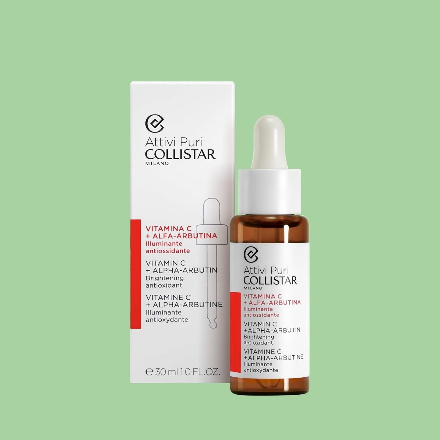 Collistar Attivi Puri Siero Vitamina C + Alfa-Arbutina Gocce Viso Anti-età 30ML