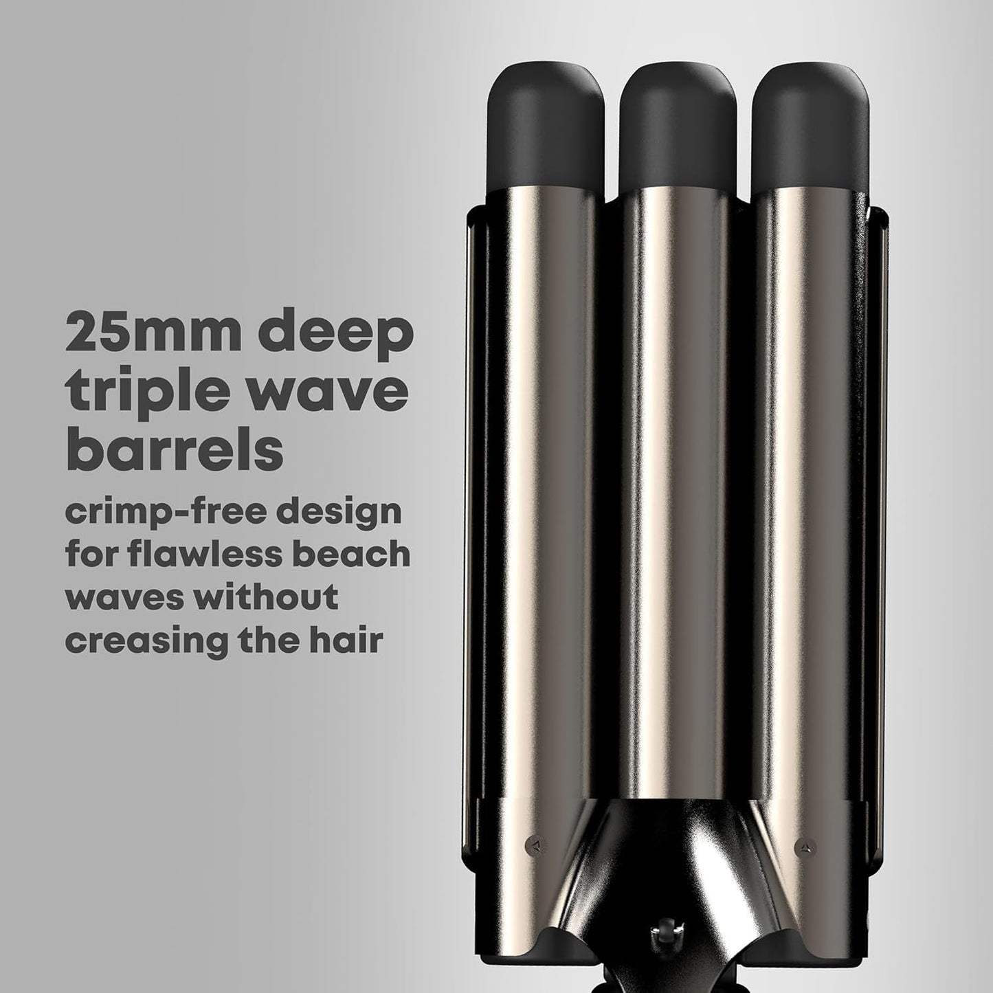 Deep Waver  Arricciacapelli  Piastra per capelli a tripla canna REVAMP Progloss