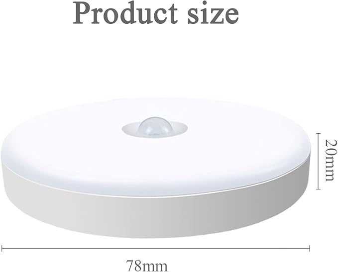 Luce Armadio 12 LED Sensore Movimento Ricaricabile Magnetica Calda Fredda 3Pz