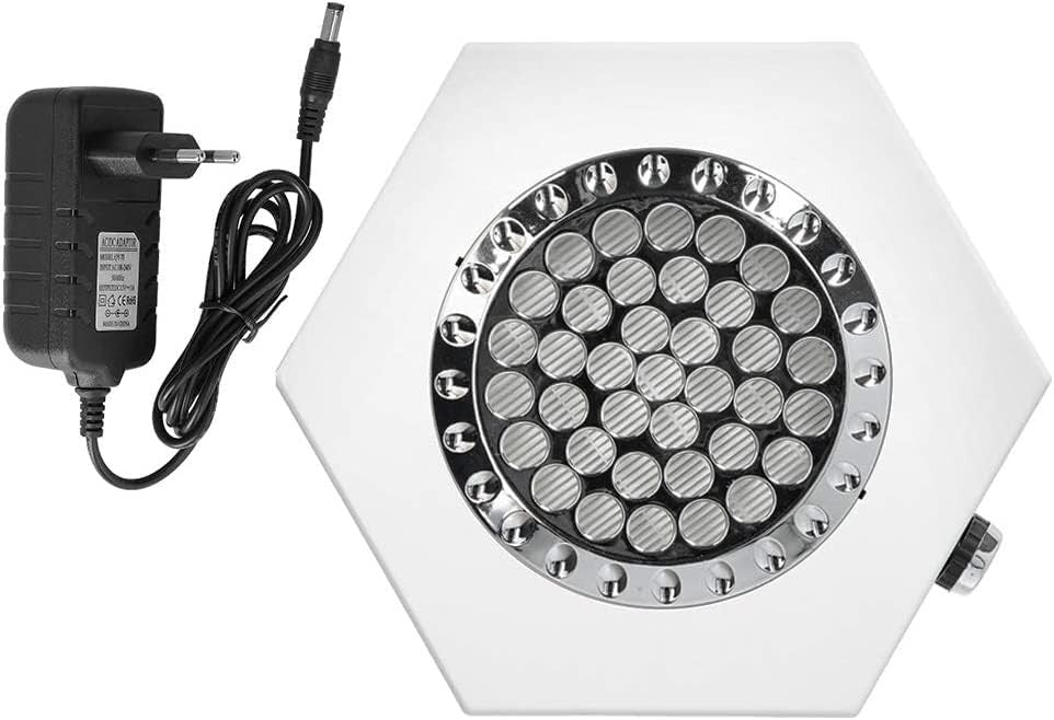 Aspiratore Unghie Professionale 80W Polveri Nail Art Manicure Filtro Bianco