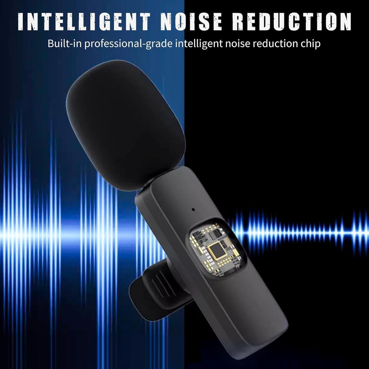 Microfoni Lavalier 2X Wireless USB-C Clip Riduzione Rumore TikTok YouTube