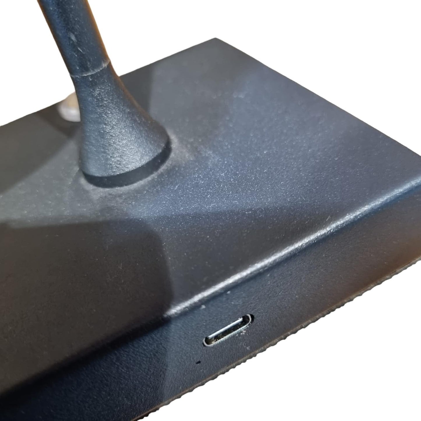 Lampada Tavolo LED Touch Ricaricabile USB 3 Colori Dimmerabile Nera Senza Fili