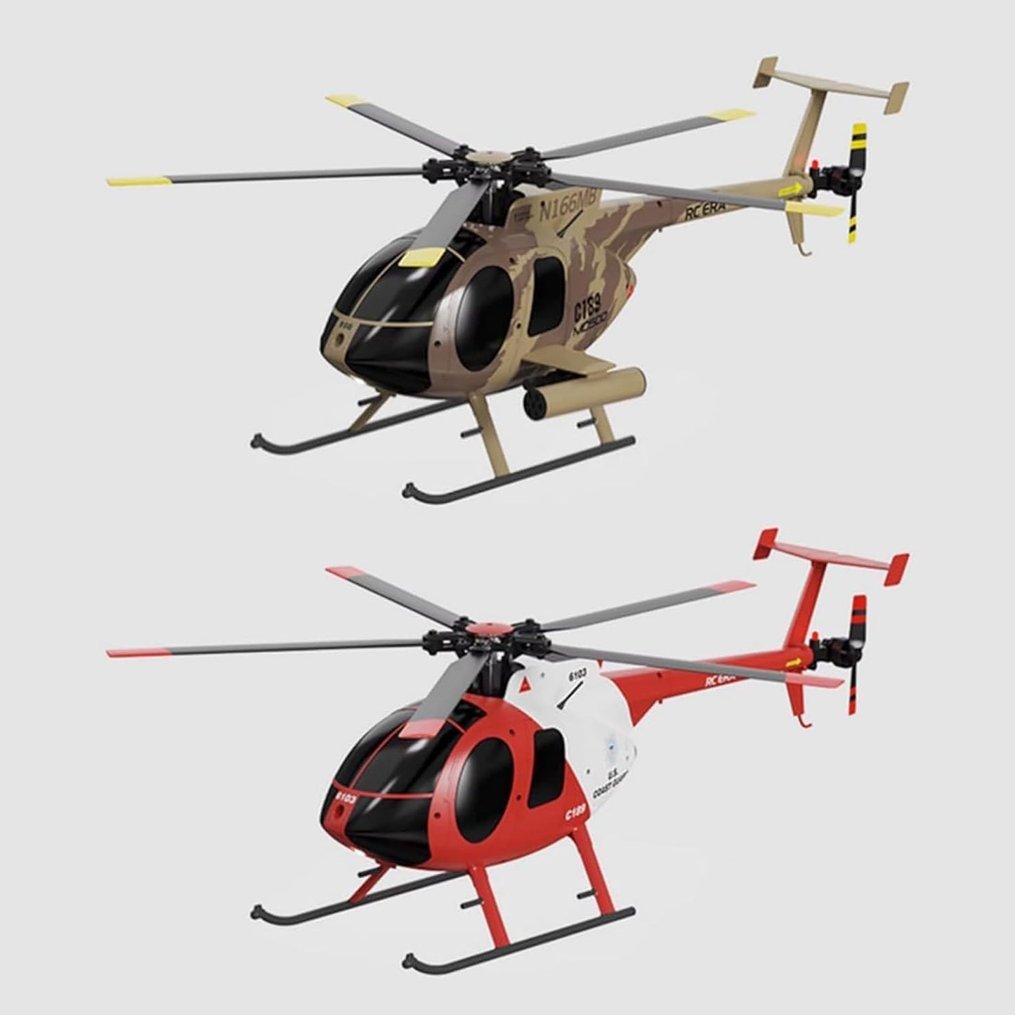 Elicottero Telecomando 1:28 4CH 2.4GHz 6 Assi Brushless 3 Batterie RTF 15min USB
