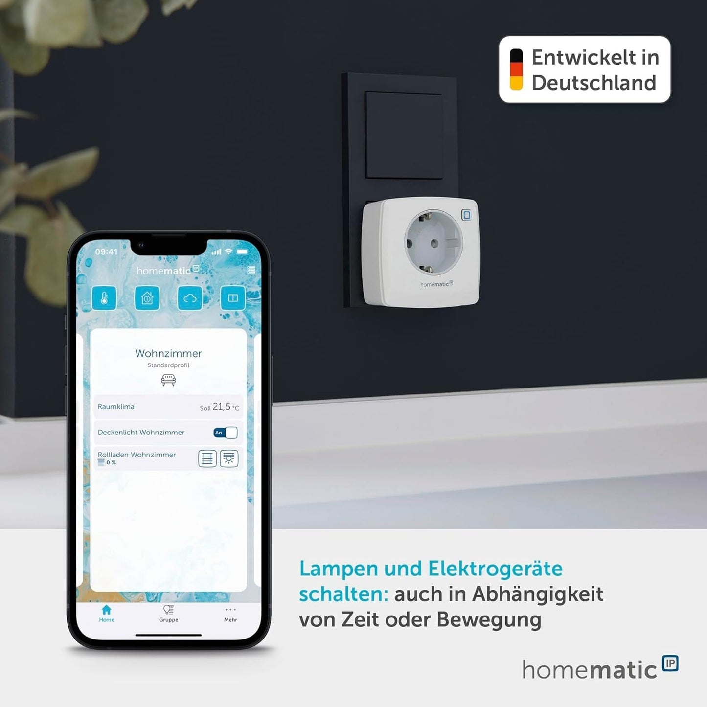 Presa Intelligente Schuko Smart Home App Controllo Vocale Timer Homematic