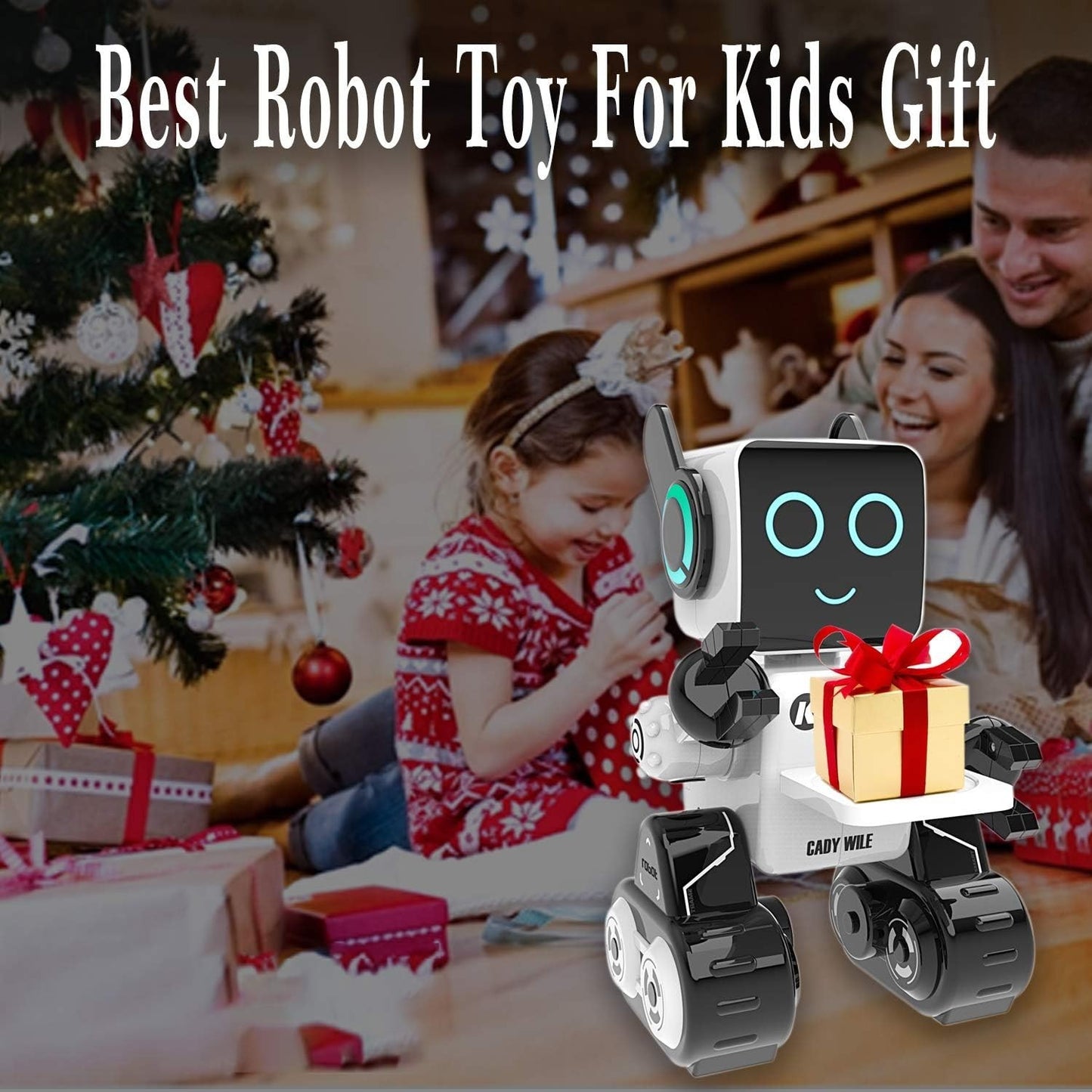 Robot Interattivo Bambini RC Telecomando Salvadanaio Canta Balla Voce USB Bianco