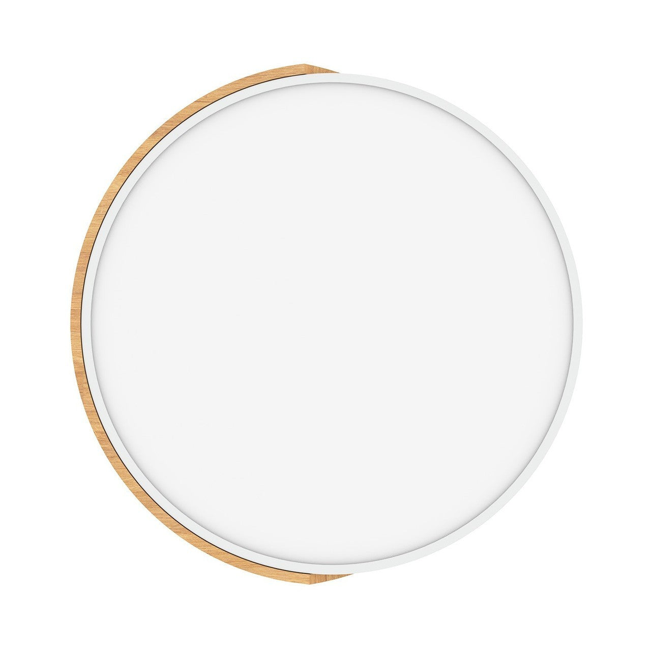 Plafoniera LED Rotonda Soffitto 36W CCT 3 Colori Ø50cm Legno Bianco 3800lm