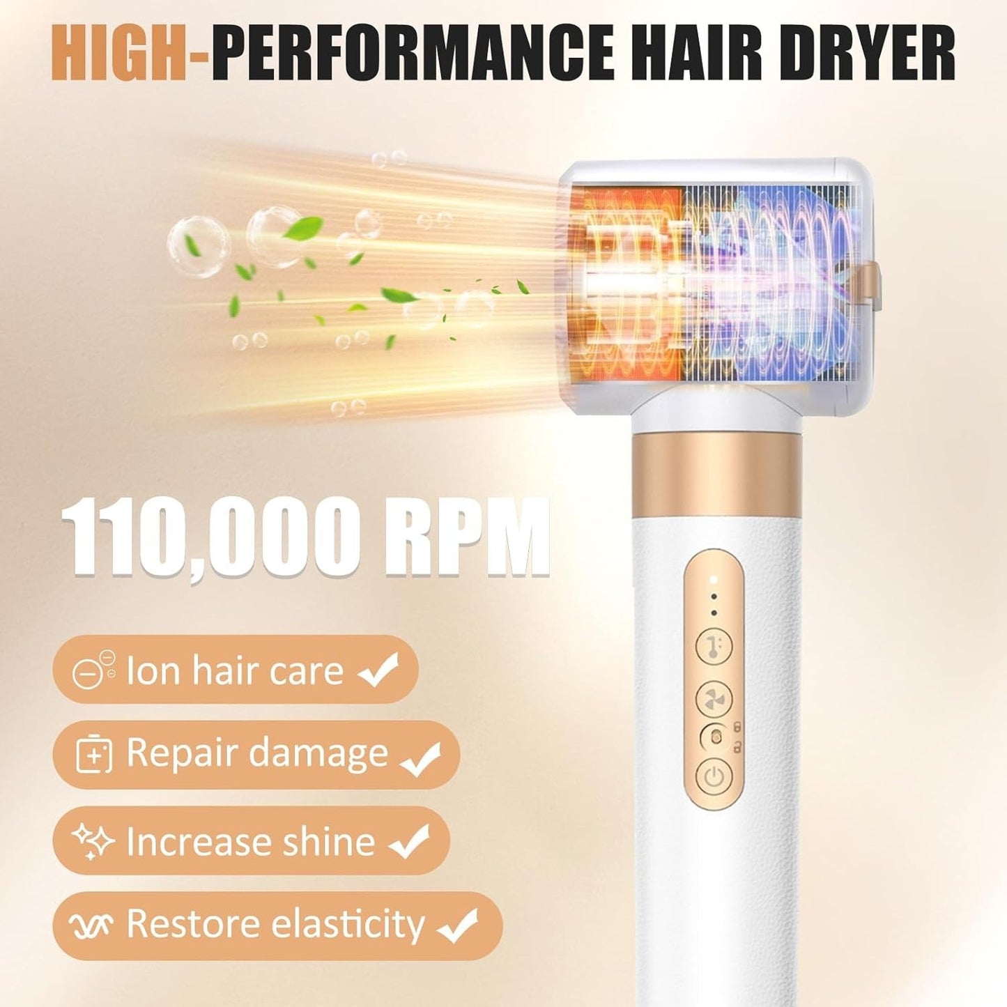 Styler Capelli 7 in 1 Asciugacapelli 110000 RPM Coanda Ricci Lisci Diffusore Air