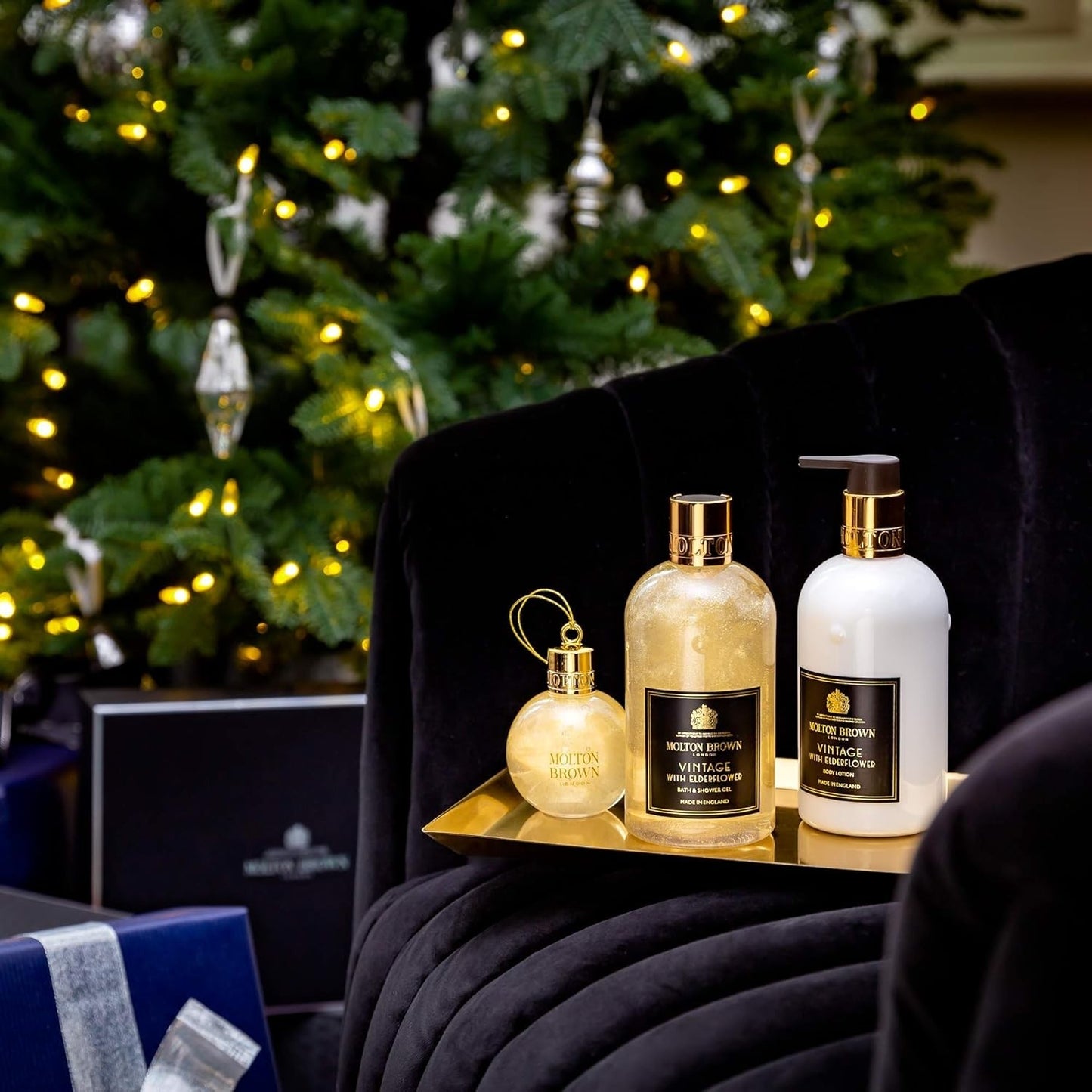Molton Brown Vintage With Elderflower Gel Doccia 75ml Pallina Natale Ed Limitata