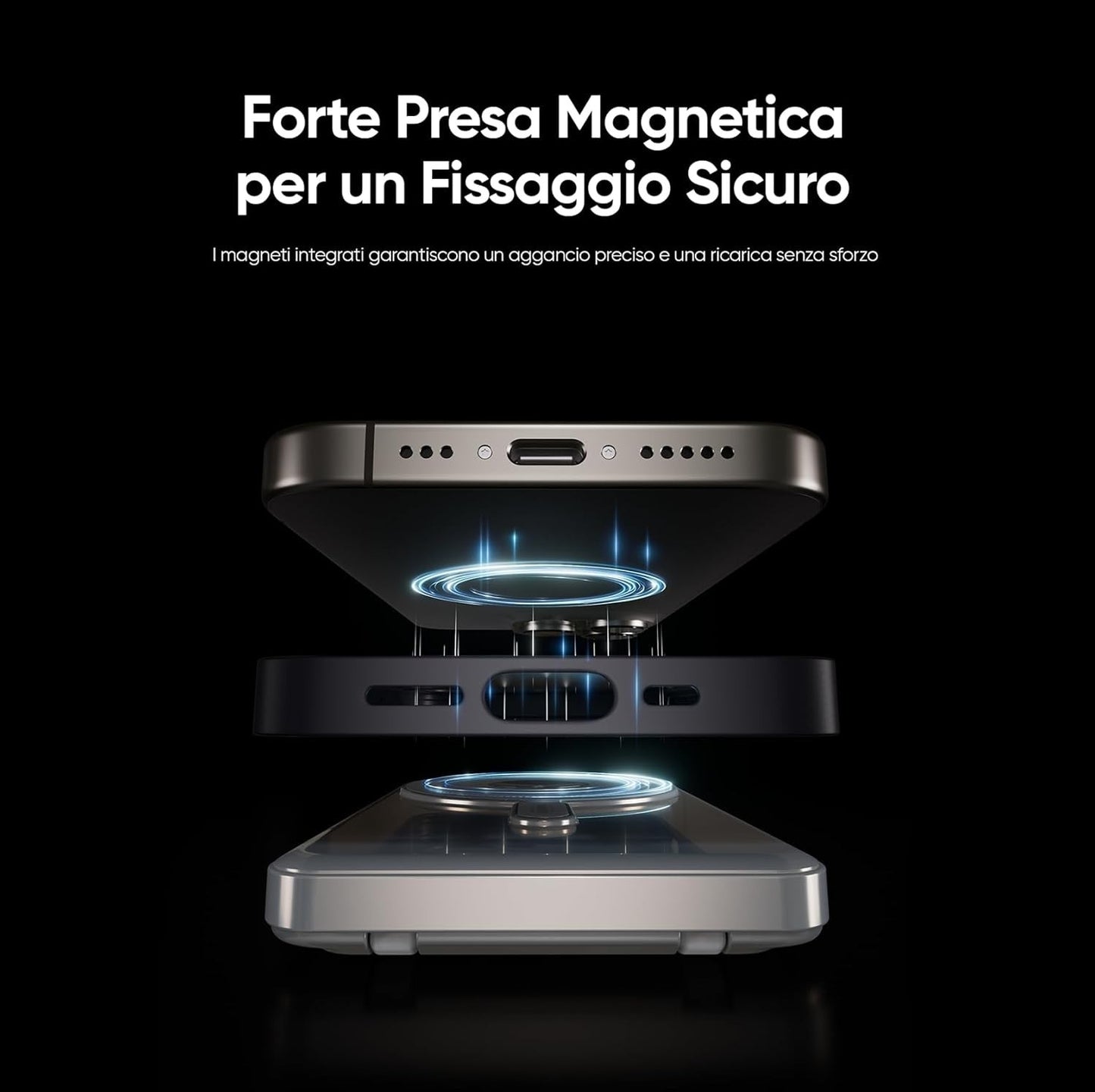 Power Bank MagSafe 10000mAh 5in1 20W Qi 15W USB-C per Apple Watch