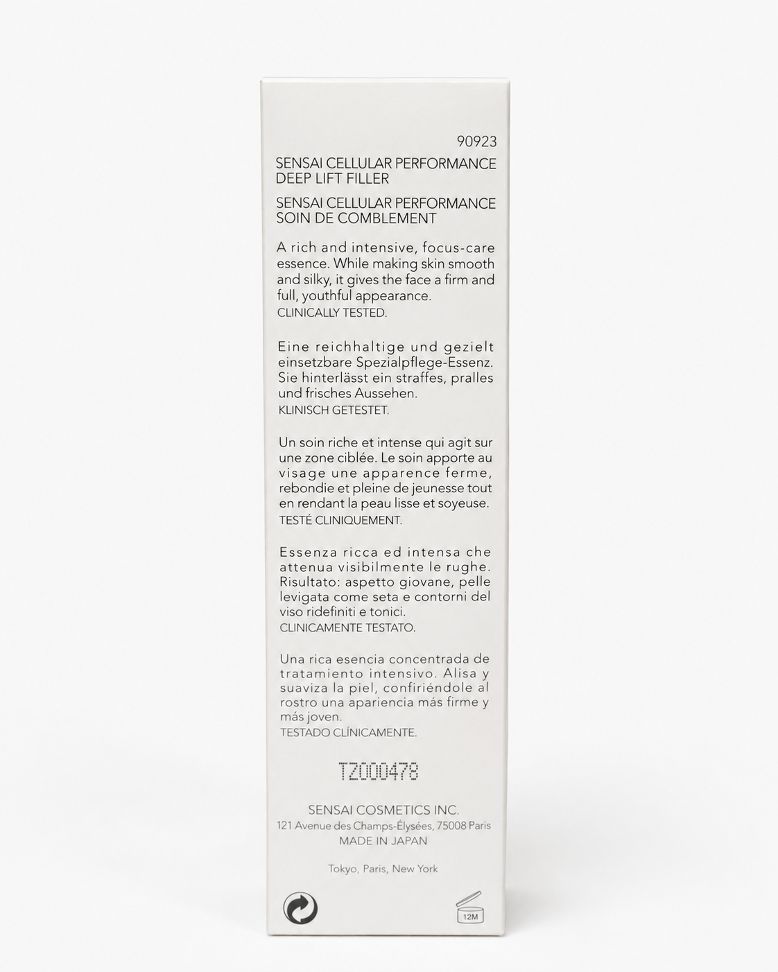 SENSAI Deep Lift Filler Cellular Performance 20ml Viso Lifting Crema Rimpolpante