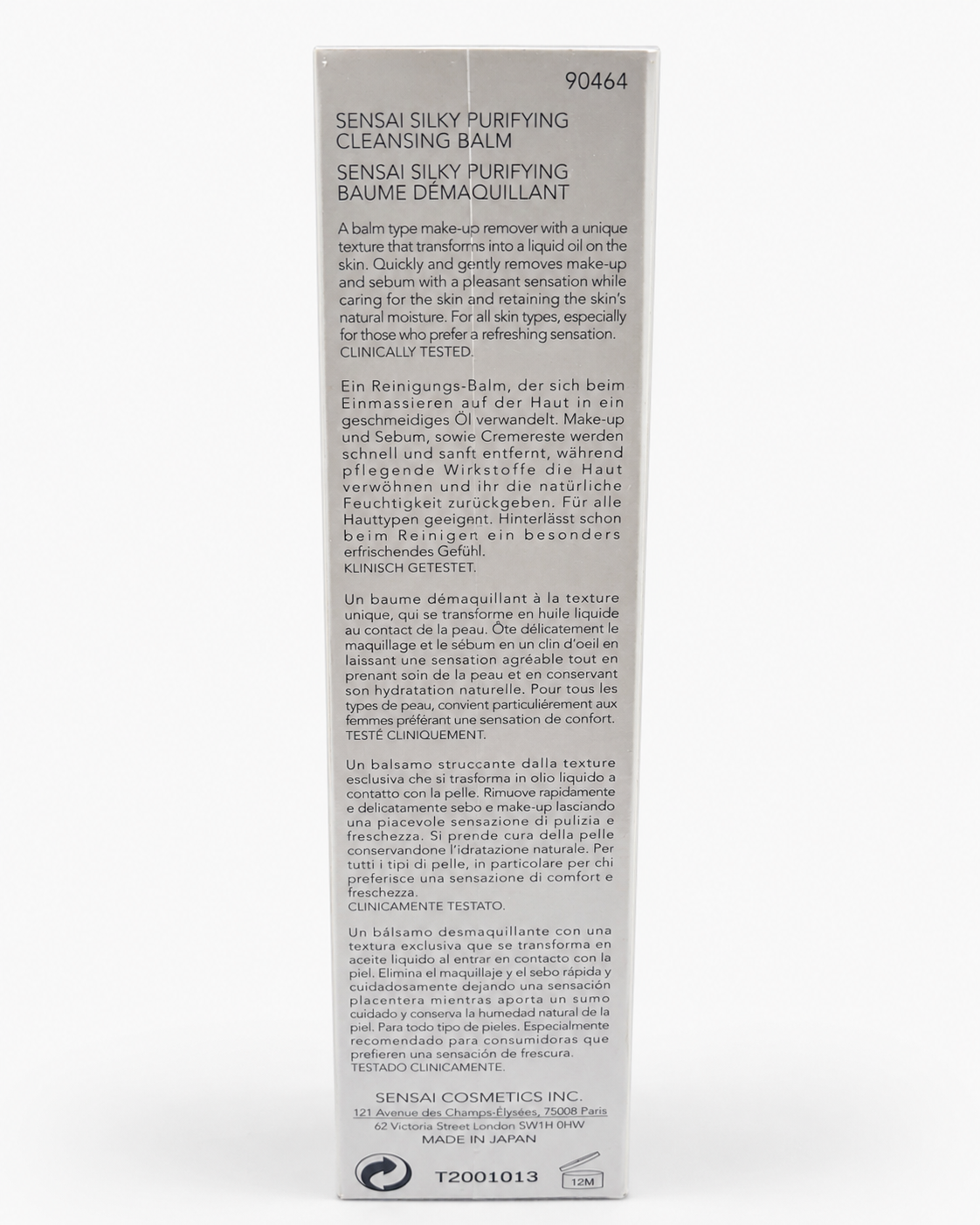 SENSAI Silky Purifying Cleansing Balm 125ml Struccante Viso Make-Up Sebo Step 1