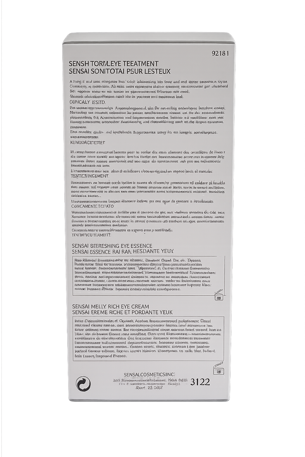 SENSAI Total Eye Treatment 20ml + 15ml Contorno Occhi Idratante Anti Età Duo 2pz