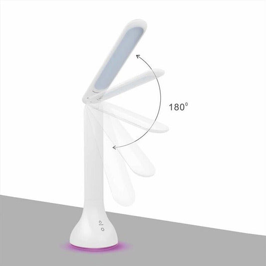 Lampada da tavolo led con batteria ricaricabile e base RGB